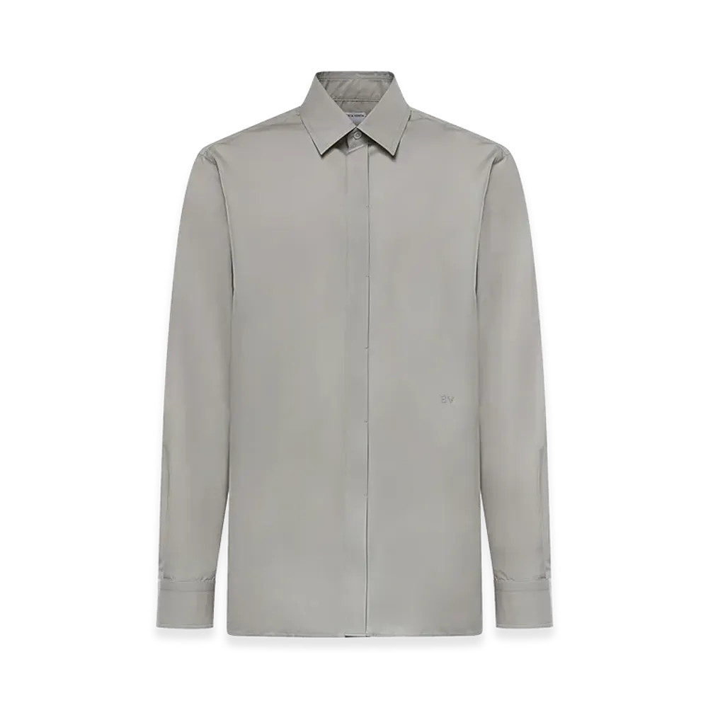Bottega Veneta Cotton Poplin Shirt "Light Grey"