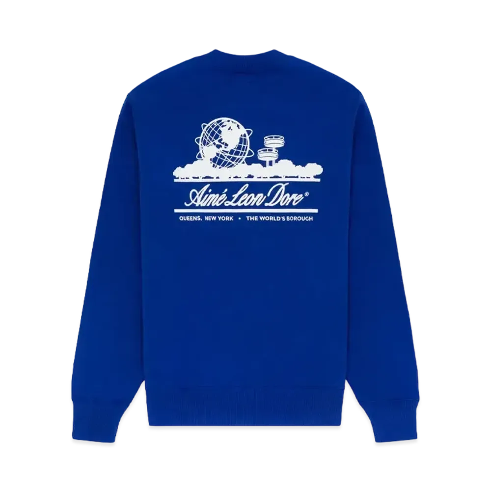 Aime Leon Dore Unisphere Crewneck Sweatshirt "Blue"