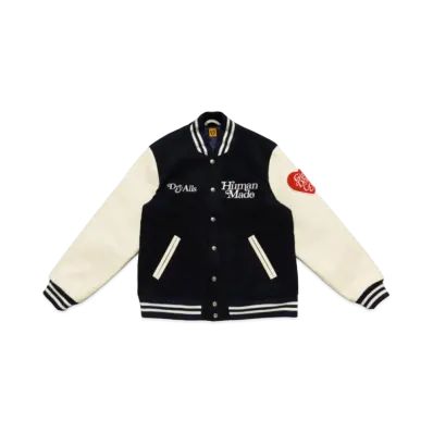HUMAN MADE Girls Don ’t Cry college jacket "Black" / VERDY