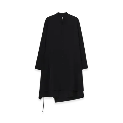 Ground Y Wool Gabardine 3Way Long Shirt "Black"