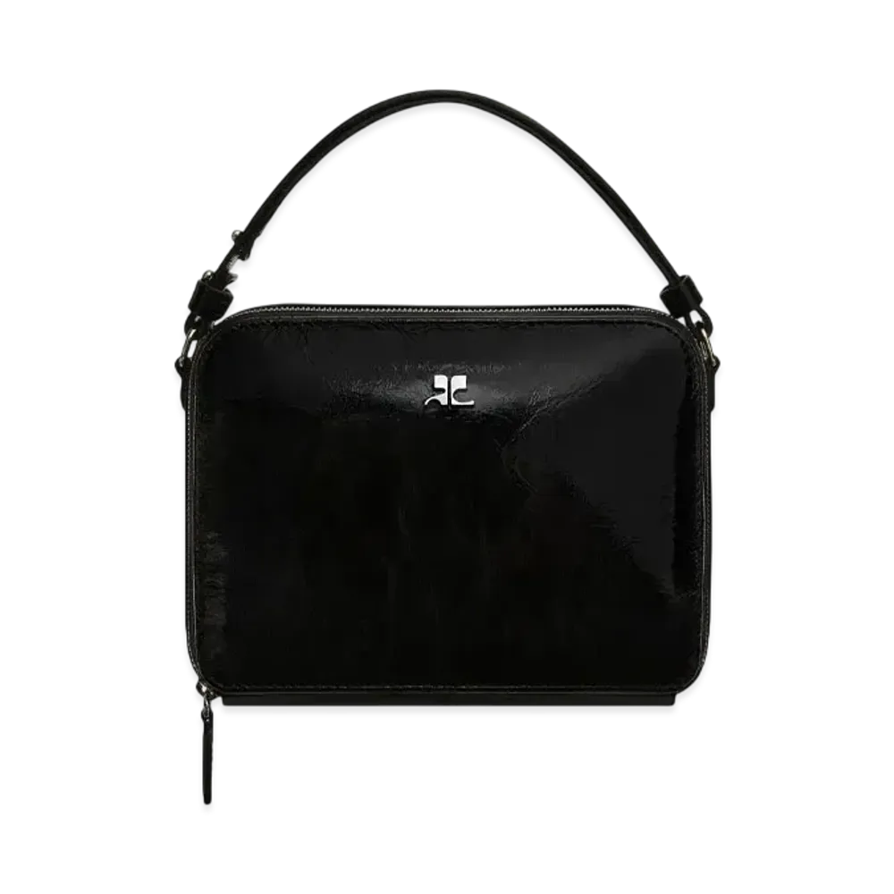 Courreges Cloud Chained Naplack Bag "Black"