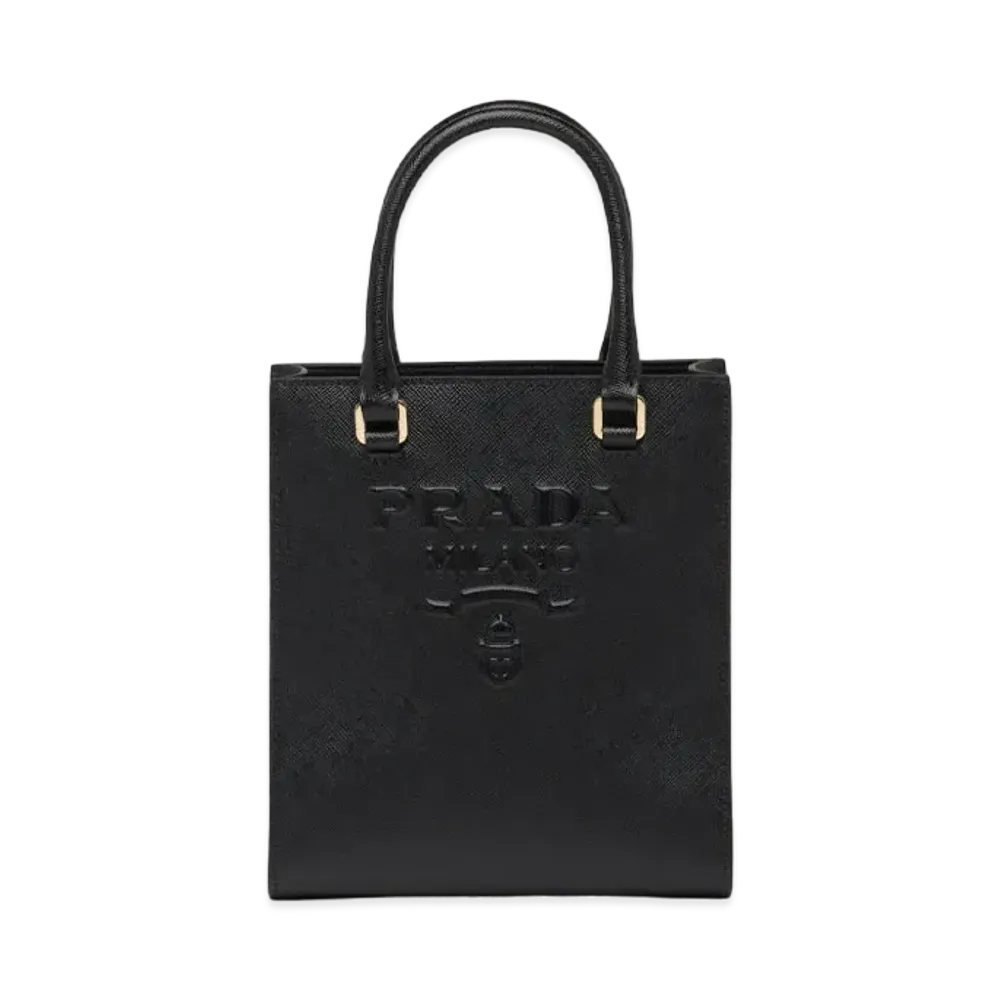 PRADA Small Saffiano Leather Handbag "Black"