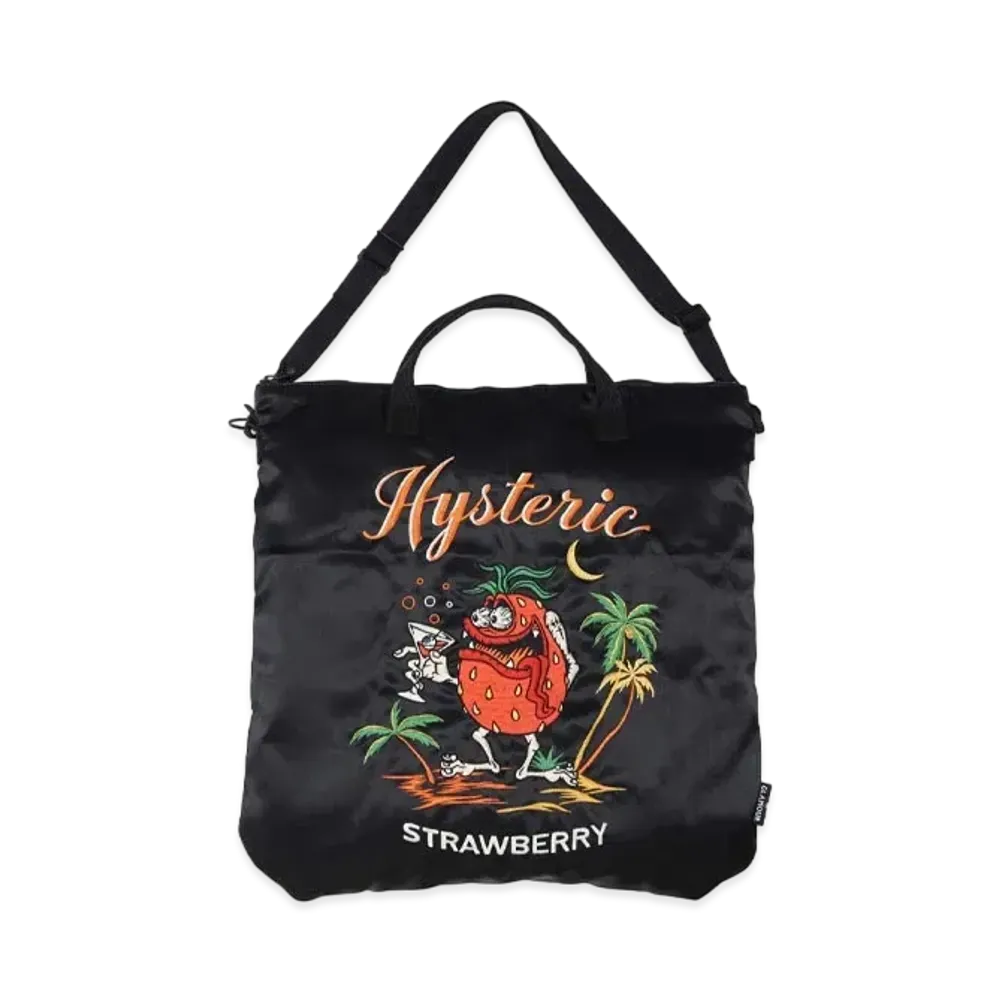 HYSTERIC GLAMOUR Island SBM Embroidery 2way Helmet Bag "Black"
