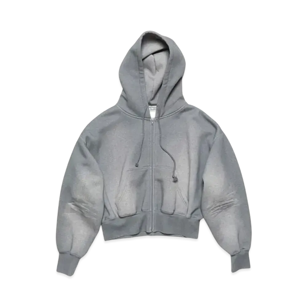 Acne Studios Hooded Zipper Sweatshirt "Gray"