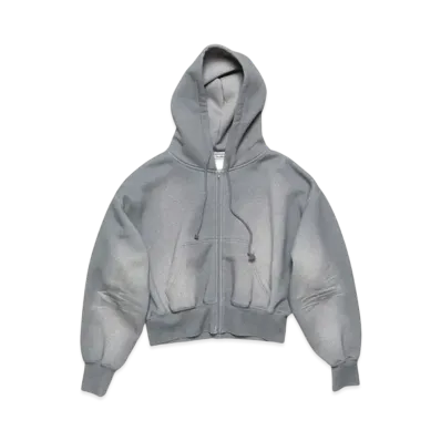 Acne Studios Hooded Zipper Sweatshirt "Gray"