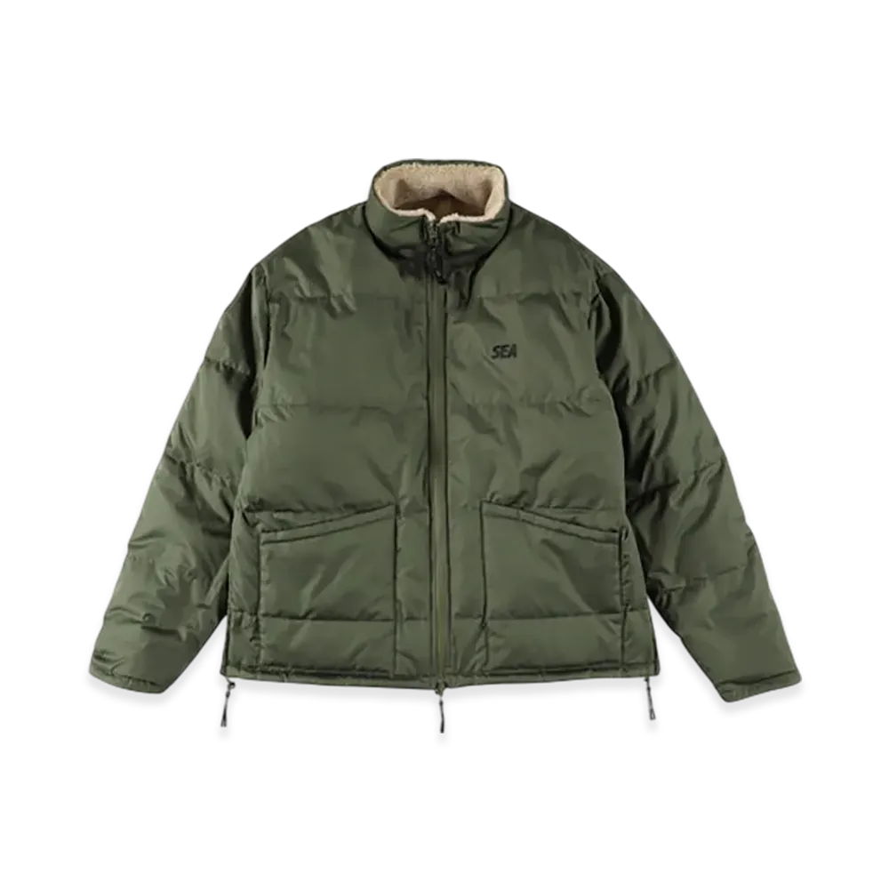 WIND AND SEA x TAION Reversible Boa x Down "Olive"