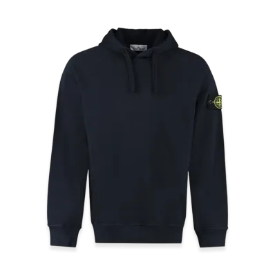 Stone Island 62160 Malfile Fleece Garment Dyed Hooded Sweatshirt - 22SS "Navy Blue"