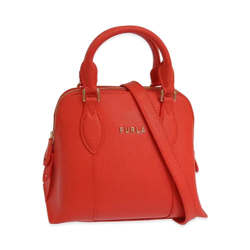FURLA Vittoria S Dome Bag "Red"