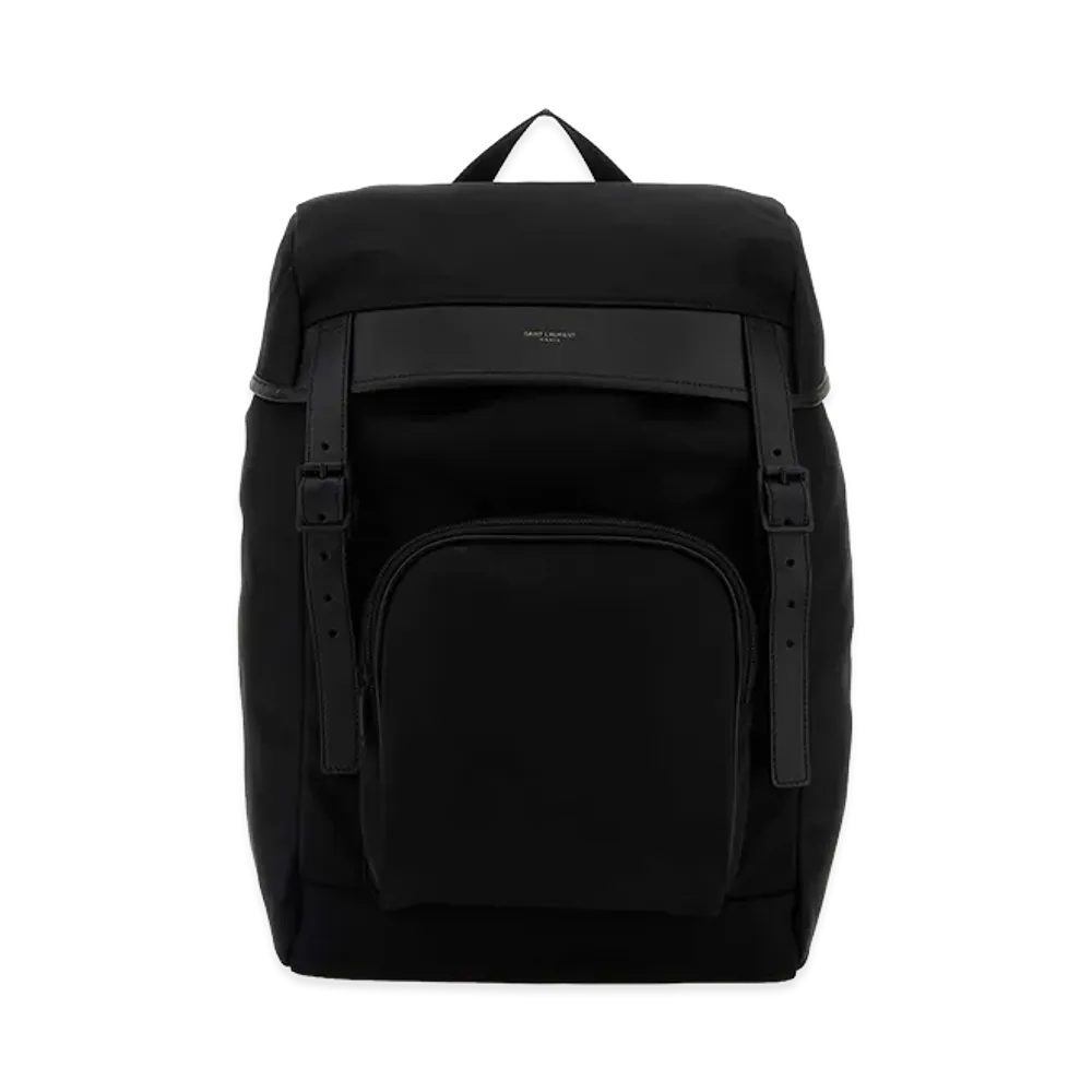 Saint Laurent Fabric City Backpack "Black"