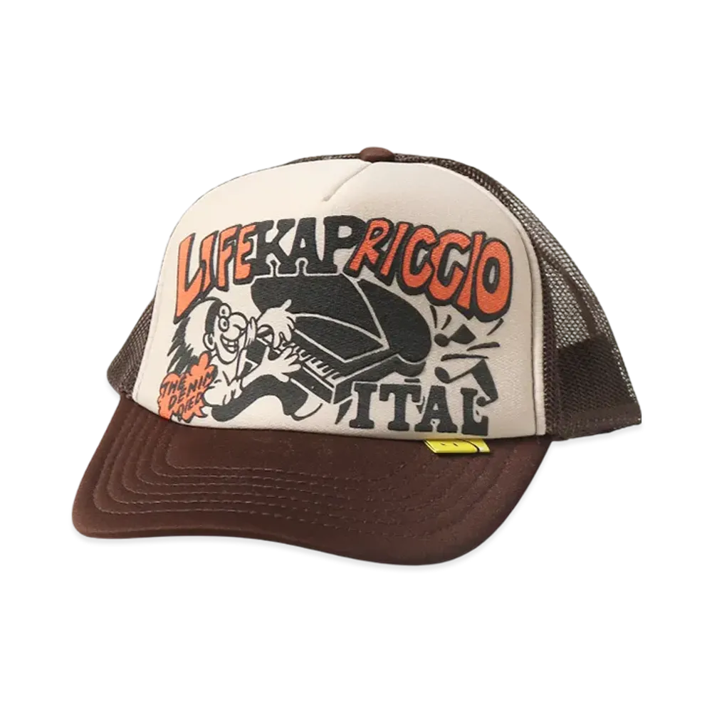 KAPITAL Life KAPRICCIOpt Truck Cap "Kinari/Brown"