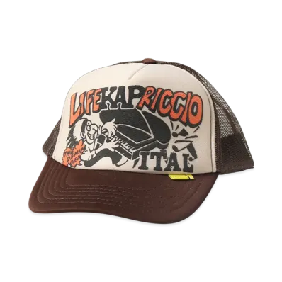 KAPITAL Life KAPRICCIOpt Truck Cap "Kinari/Brown"