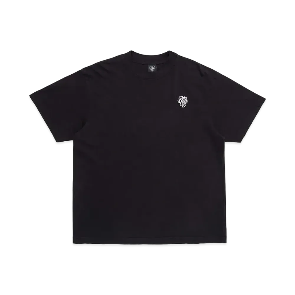 Girls Don't Cry OTSUMO PLAZA Exclusive Item GDC Logo Embroidery T-shirt "Black" / VERDY