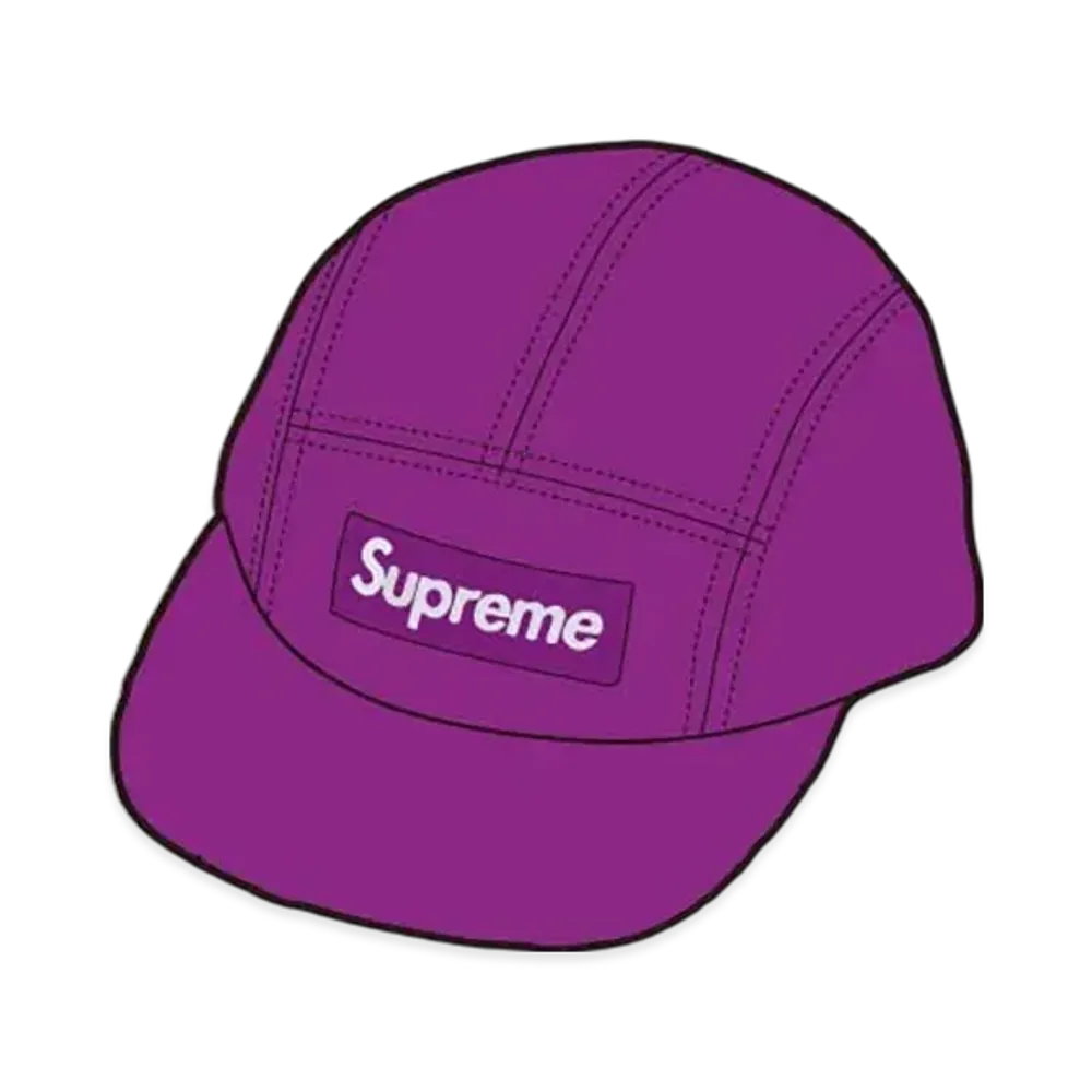 Supreme Washed Chino Twill Camp Cap "Purple"