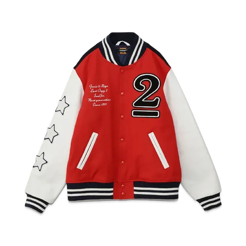 HUMAN MADE UNDERCOVER LAST ORGY2 VARSITY JACKET Shinsaibashi PARCO Limited "Black Red"