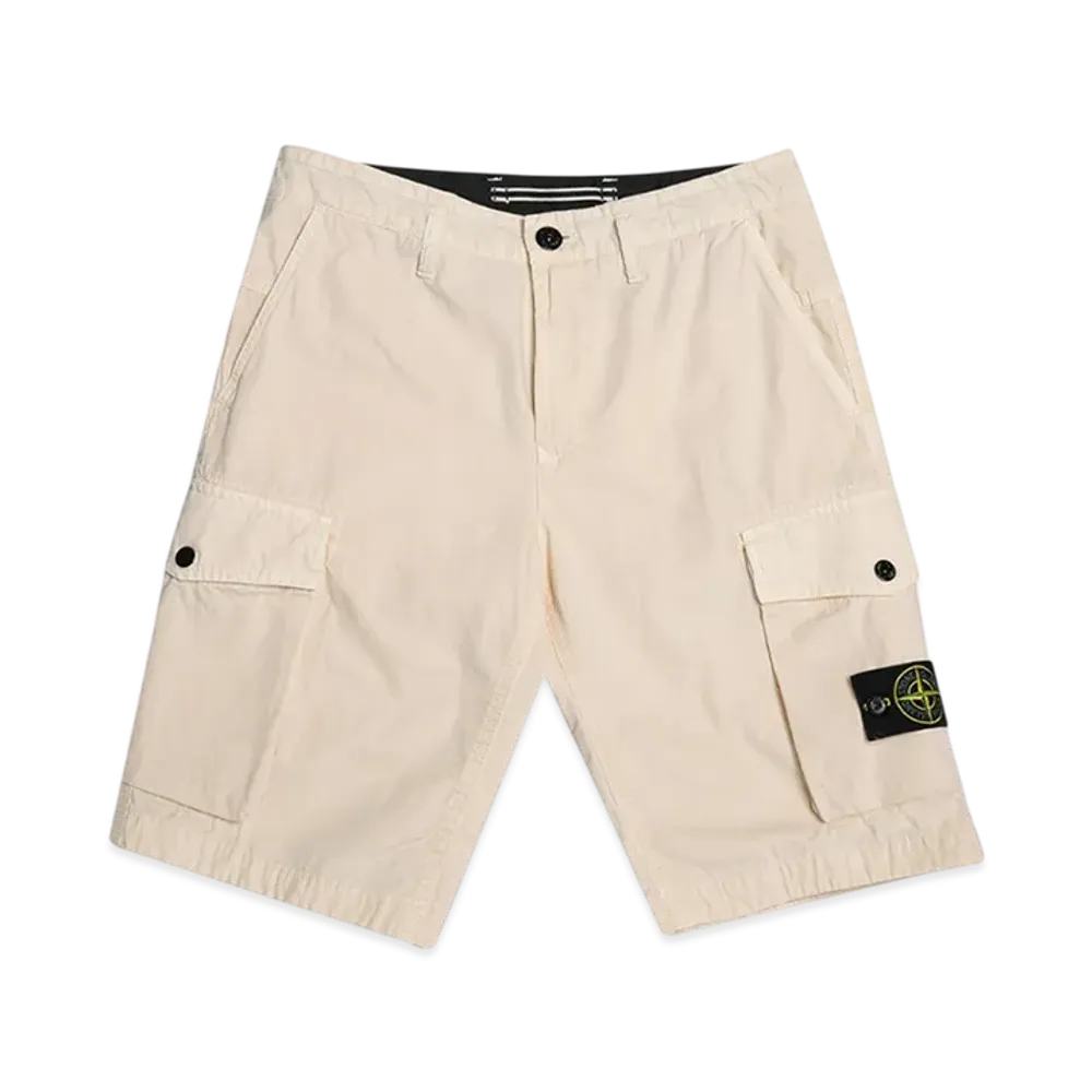 Stone Island L0803 Bermuda Shorts - 21SS "Ivory"