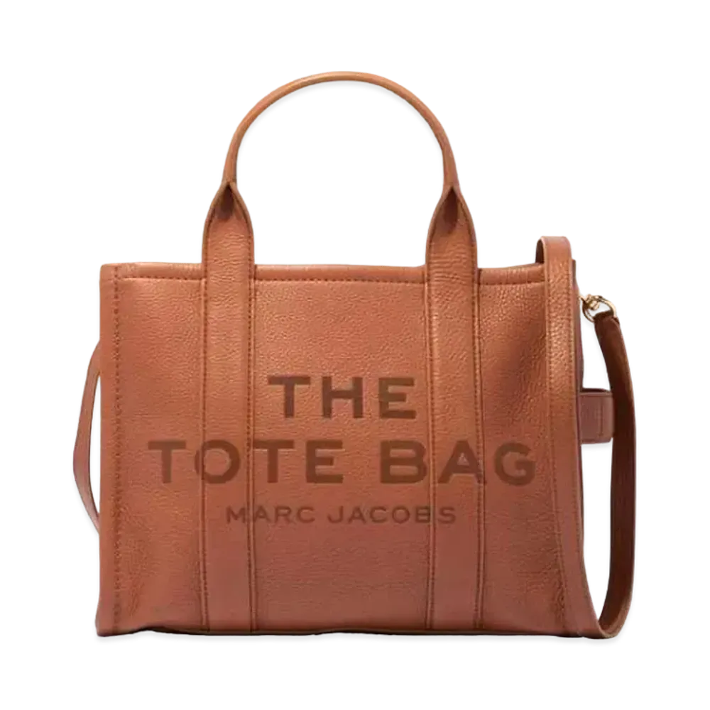 Marc Jacobs The Leather Small Tote Bag "Argan Oil"