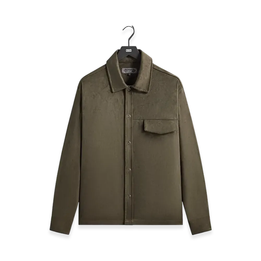 Kith Montague Microsuede Shirt "Cypress"