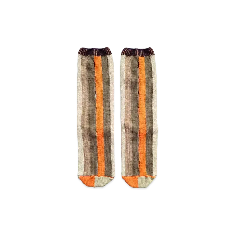 KAPITAL 96 Comfort Punching Socks "Orange"