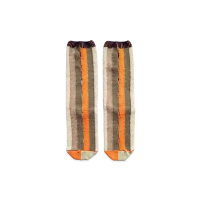KAPITAL 96 Comfort Punching Socks "Orange"
