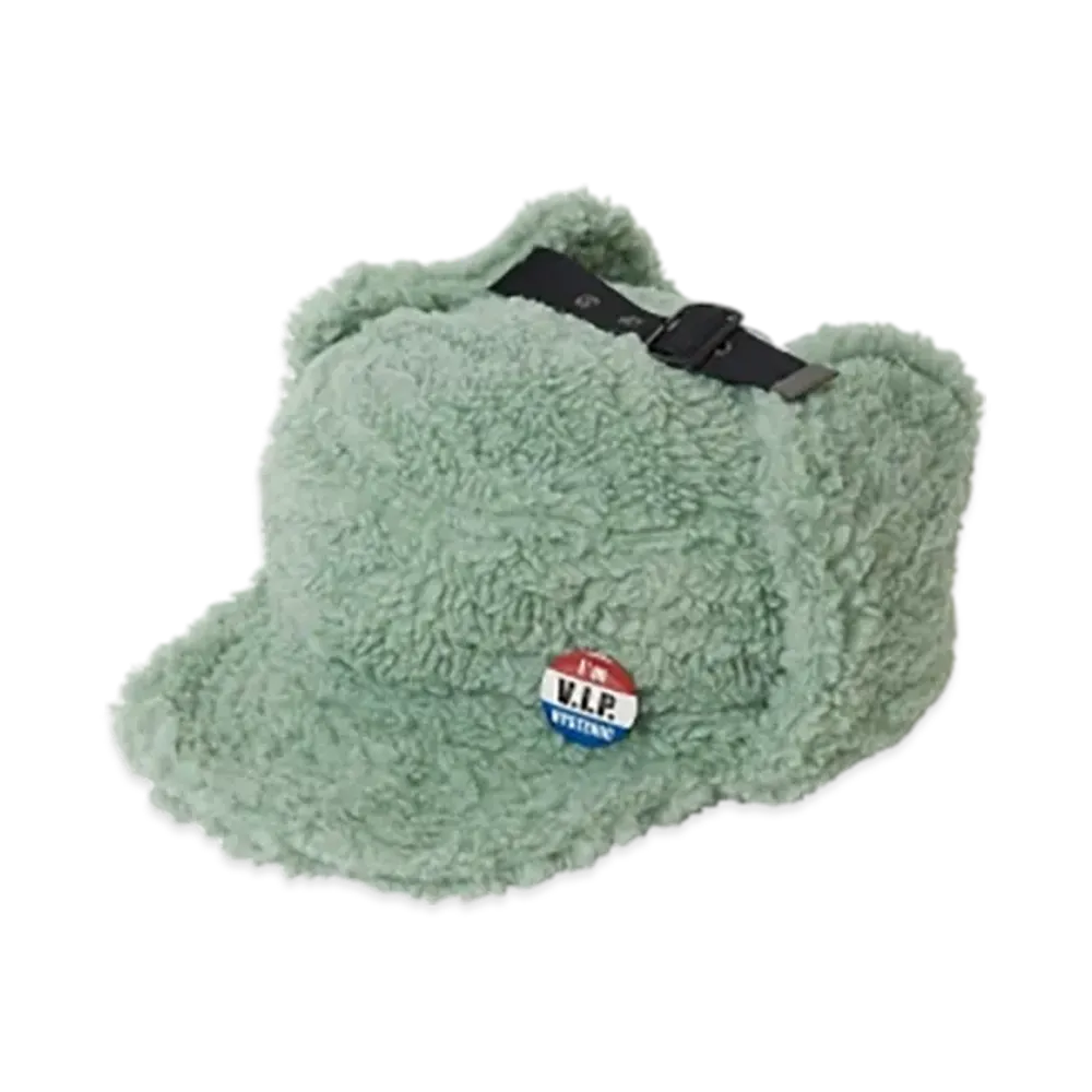 HYSTERIC GLAMOUR I'M V.I.P. Hysteric Boa Flight Cap "Green"