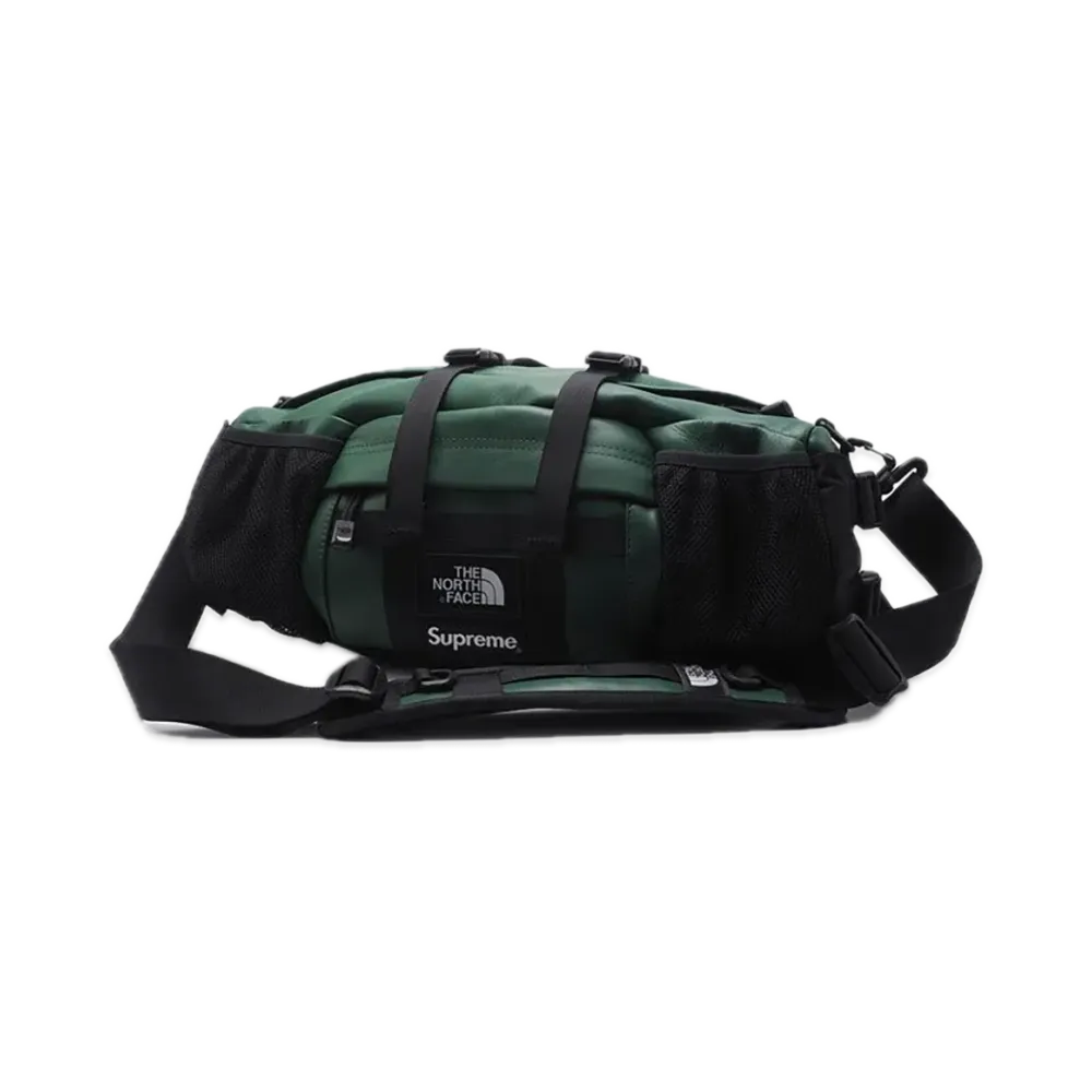 Supreme x The North Face Leather Mountain Waist Bag "Green"
