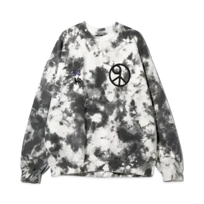 NEEDLES x Sasquatchfabrix. Slowgun Sweat "Peace To World" / A "Black/White"