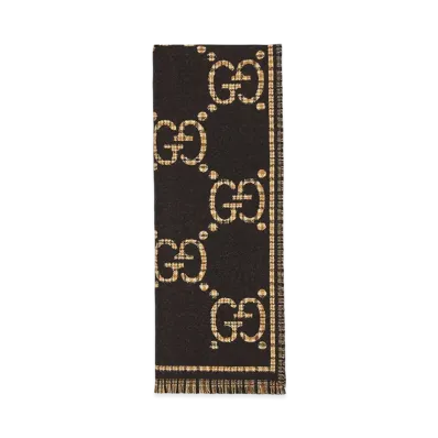 GUCCI Cruise Scarfs "Brown"