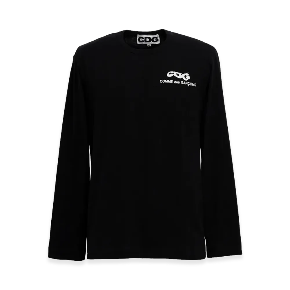 COMME des GARCONS CDG Classic Long Sleeved T-Shirt 6 Small Logo "Black"