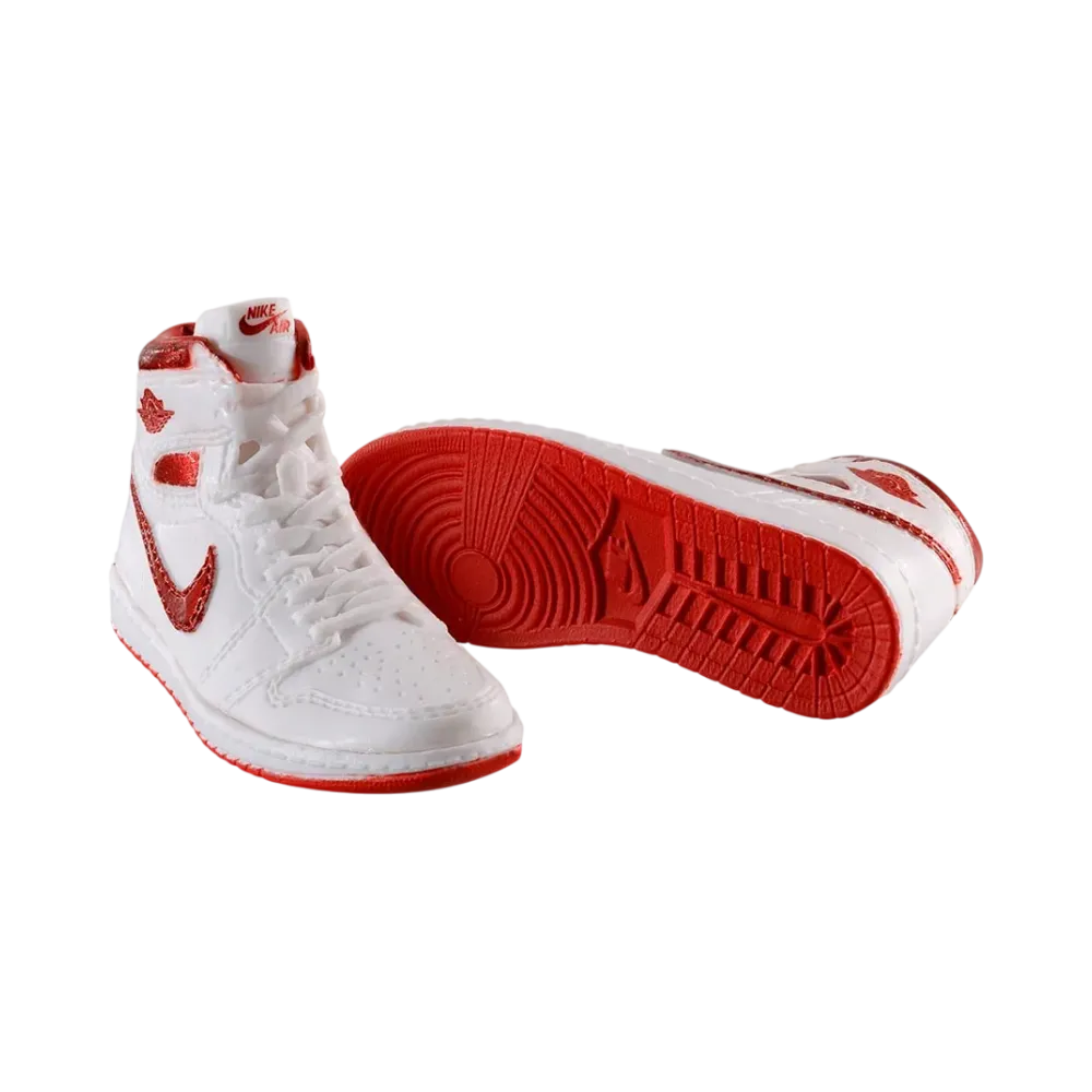 BANDAI NIKE Air Jordan 1 High 85 MINIATURE COLLECTION Metallic Red (White/Met Red)