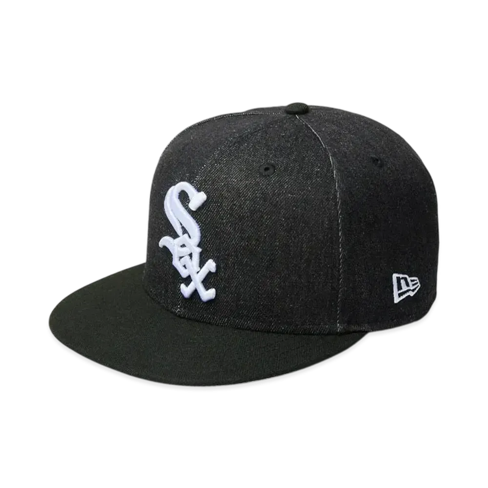 NEW ERA 59Fifty MLB Denim 2-Tone Chicago White Sox "Black Denim/Black"