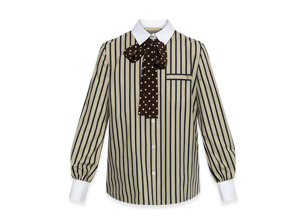 Valentino Women's Shirt "Neutrals/Blue"