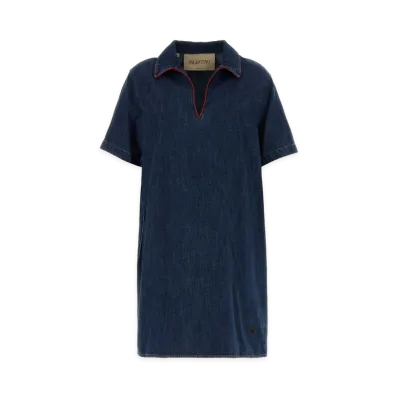 Valentino Women's Denim Dress "Indigo Blue"