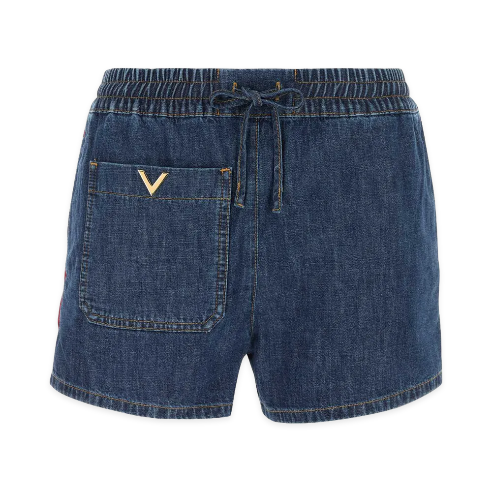 Valentino Women's Denim Shorts "Indigo Blue"