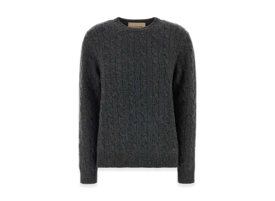 Valentino Women's Virgin Wool Crewneck Sweater "Gray"