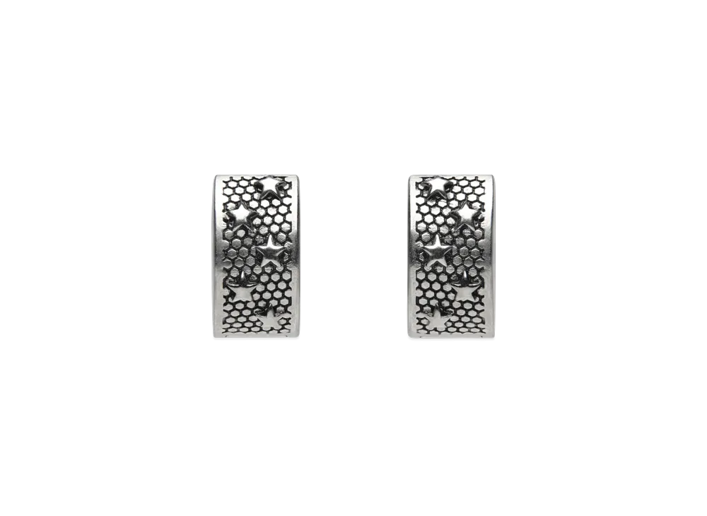 Maison Margiela Star Hoop Earrings "Silver"