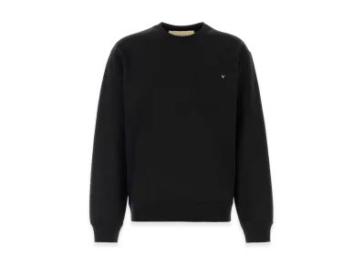 Valentino Cotton Sweatshirt "Black"