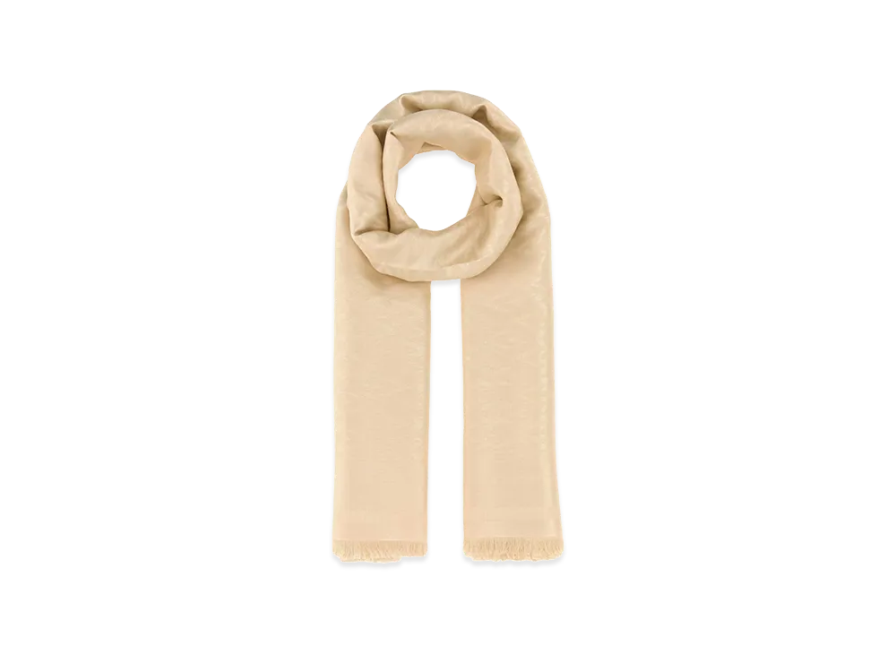 Valentino Women's Silk Blend Scarf "Yellow/Cream"