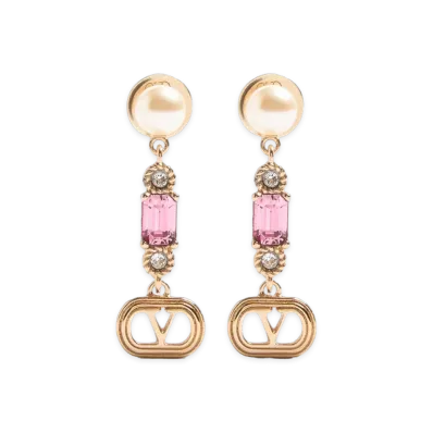 Valentino Women's Earrings "Gold/Pink"