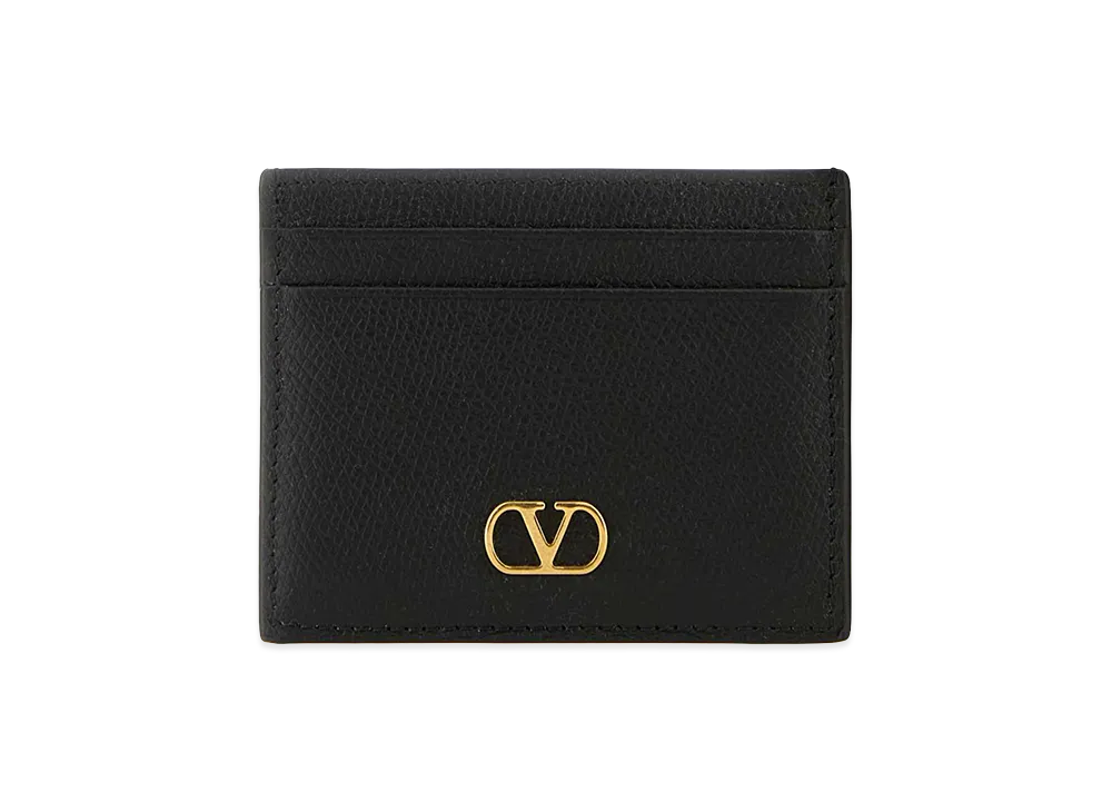 Valentino Women's Leather Card Holder "Black"