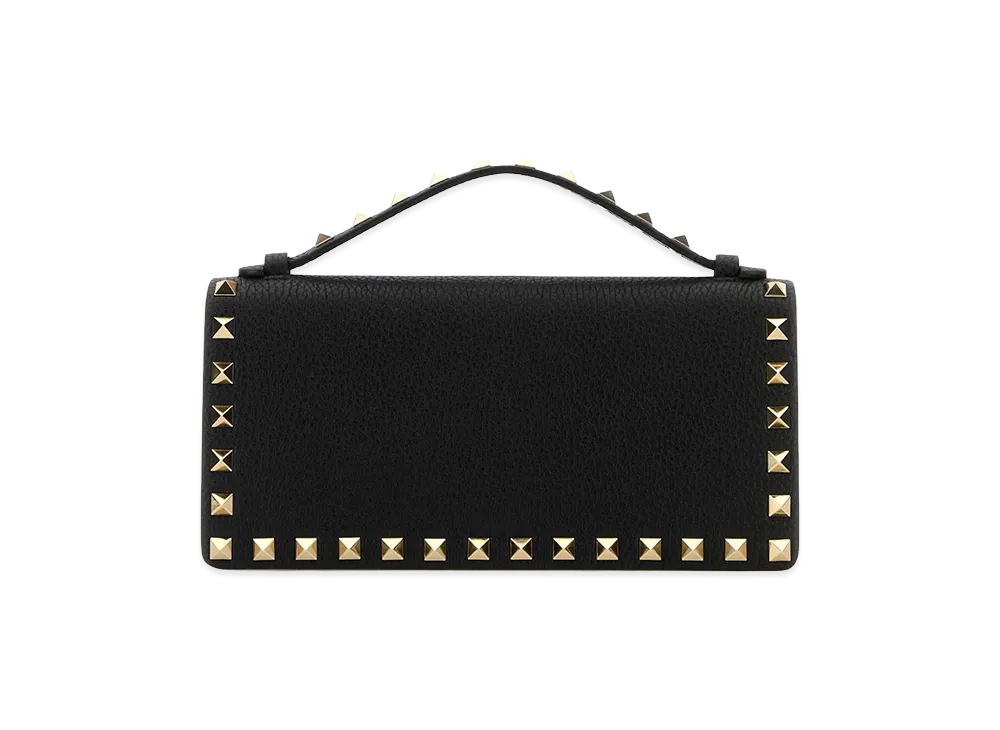 Valentino Women's Leather Rockstud Handbag "Black"