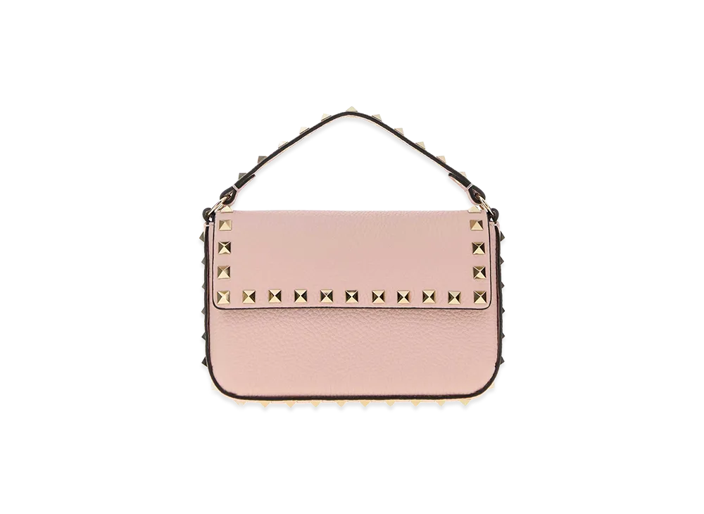 Valentino Women's Leather Rockstud Handbag "Pink"