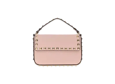 Valentino Women's Leather Rockstud Handbag "Pink"