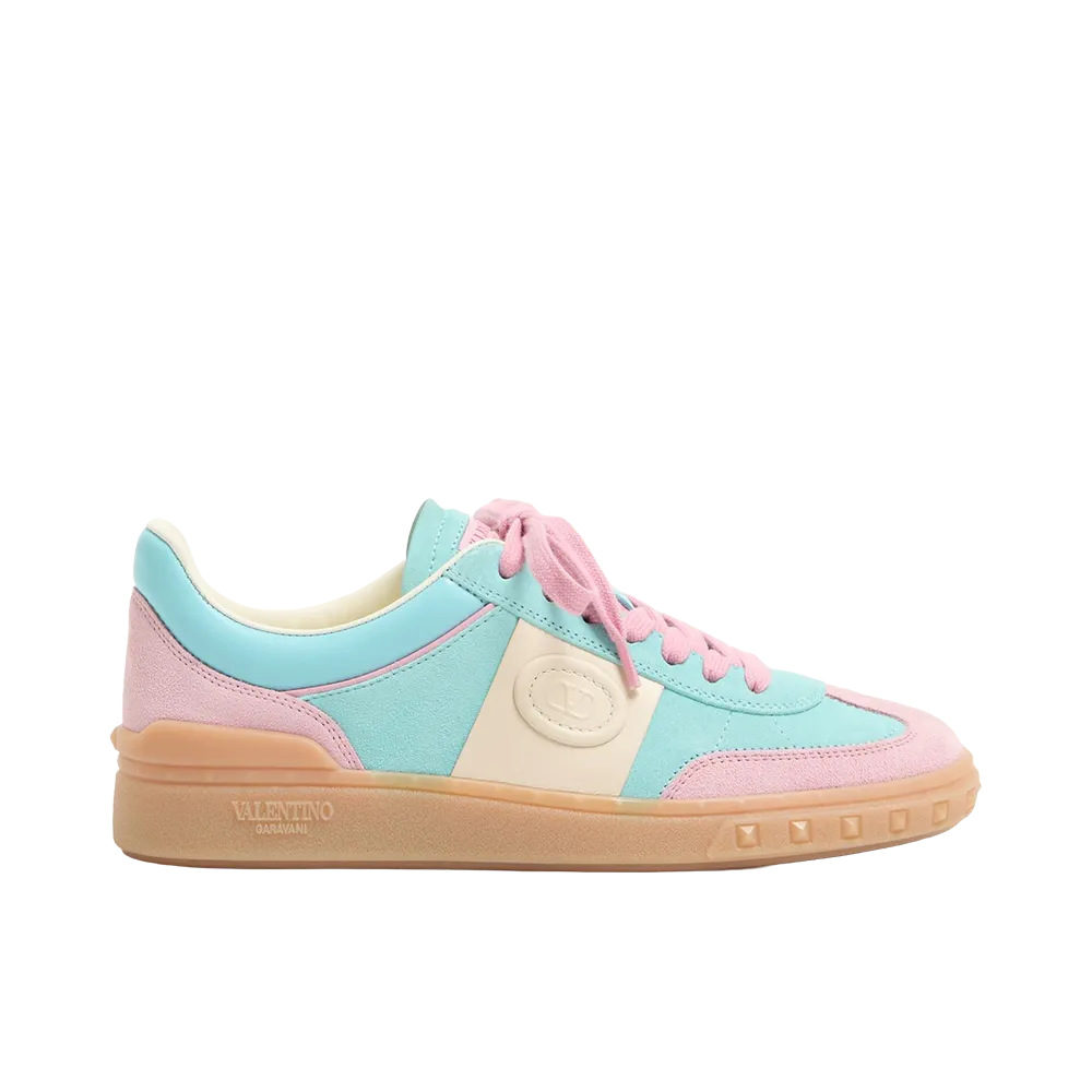 Valentino Garavani Women's Upvillage Crosta Sneaker "Azure Blue/Ivory"
