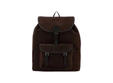 Valentino Suede Backpack "Dark Brown"