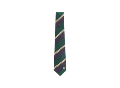 Valentino Embroidered Jacquard Tie "Stripped"