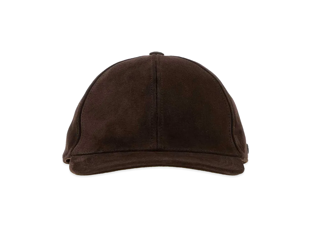 Valentino Suede Baseball Cap "Brown"