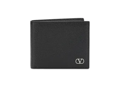 Valentino V Logo Signature Wallet "Black"