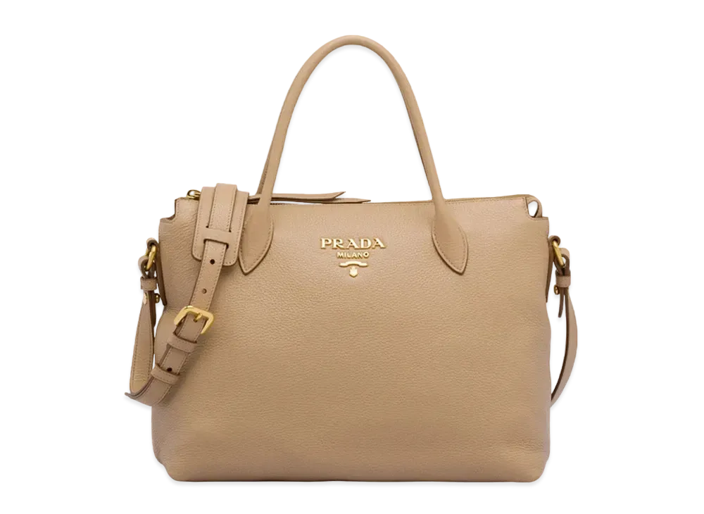PRADA Leather Handbag "Beige Pink"