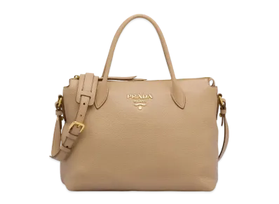 PRADA Leather Handbag "Beige Pink"