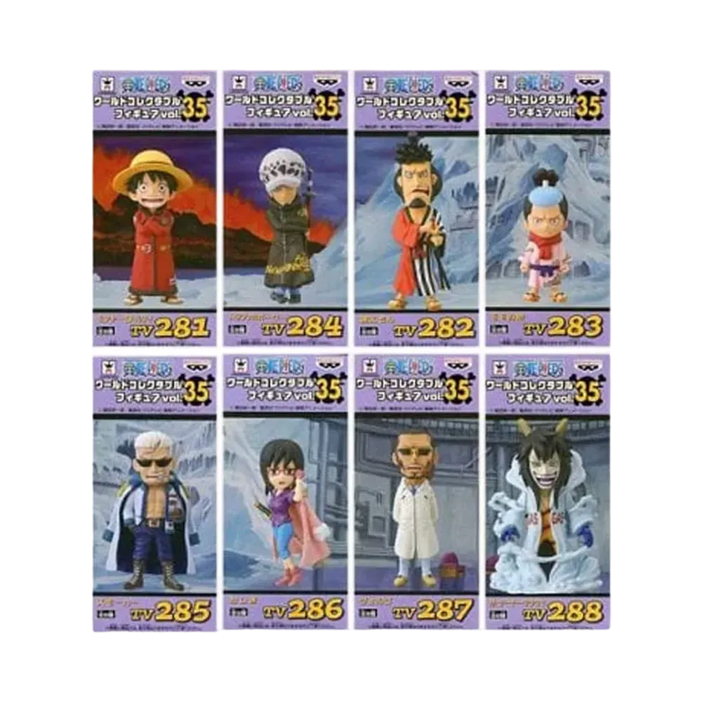 Banpresto One Piece World Collectable Figure Vol.35 Complete 8 Piece Set